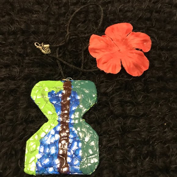 Reversible Unique Vintage Rare One of a Kind Handmade Necklace - Picture 3 of 16